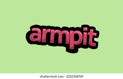 ARMPIT writing vector design on a green background very simple and very cool