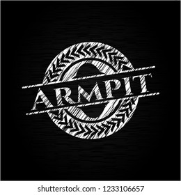 Armpit written on a blackboard
