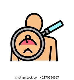 armpits researching color icon vector. armpits researching sign. isolated symbol illustration