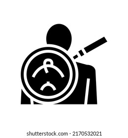armpits researching glyph icon vector. armpits researching sign. isolated symbol illustration