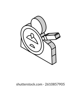 armpits researching isometric icon vector. armpits researching sign. isolated symbol illustration