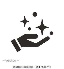 Arms antibacterial dermatology icon. Clean hand concept. Flat vector illustration.