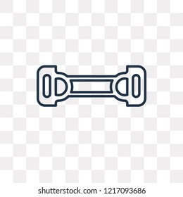 Arms Extender vector outline icon isolated on transparent background, high quality linear Arms Extender transparency concept can be used web and mobile