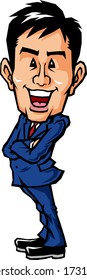 Arms folded businessman