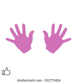 arms, hands, icon, vector illustration EPS 10