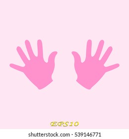 arms, hands, icon, vector illustration EPS 10