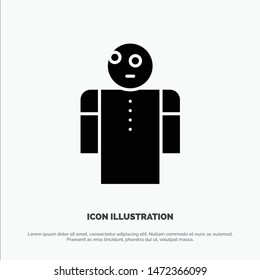 Arms, Hands, Open, Person solid Glyph Icon vector