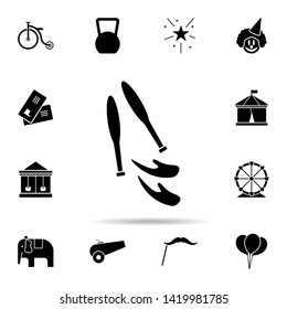 the arms of the juggler icon. Universal set of circus for website design and development, app development