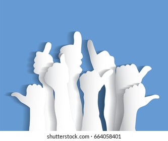 Arms sign flat like blue sky. Color vector illustration. EPS10