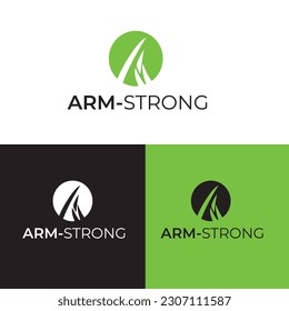 Armstrong Minimalist Logo design template