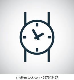 armwatch outline, thin, flat, digital icon for web and mobile