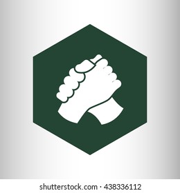armwrestling handshake icon