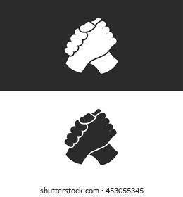armwrestling handshake icon