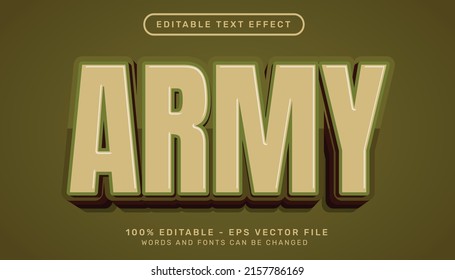 Army 3d Text Effect And Editable Text Effect