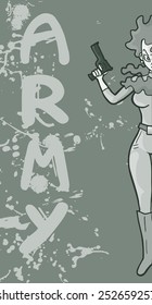 Army art vector symbol
