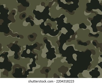 Army background camouflage forest texture disguise, hunting print, classic design
