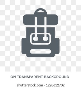 Army backpack icon. Army backpack design concept from Army collection. Simple element vector illustration on transparent background.