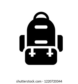 Army backpack icon. Trendy Army backpack logo concept on white background from army and war collection. Suitable for use on web apps, mobile apps and print media.