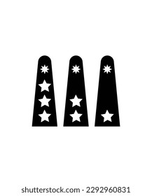 army badge icon, vector best flat icon.
