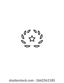Icono de la insignia del ejército, el mejor ícono de la línea del Vector.