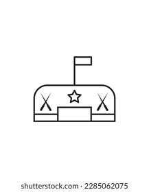 army base icon,vector best line icon.
