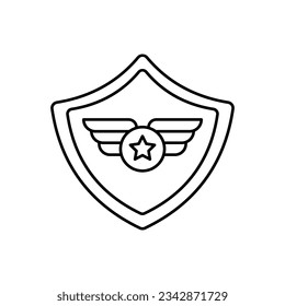 Icono vectorial del cinturón del ejército que puede fácilmente modificar o editar