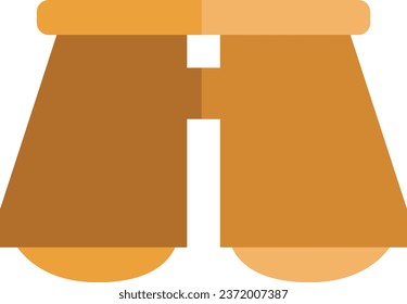 Army binoculars, illustration or icon, vector on white background.