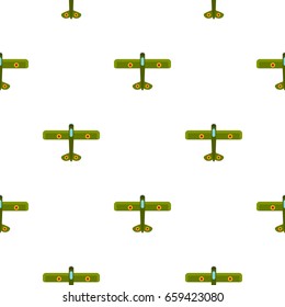 Army biplane pattern seamless flat style for web vector illustration