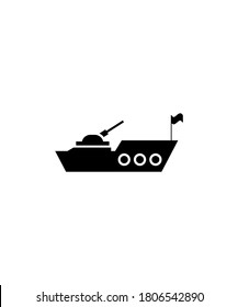 army boat icon,vector best flat icon.