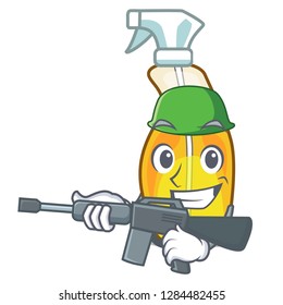 Army bottle spray in the character form