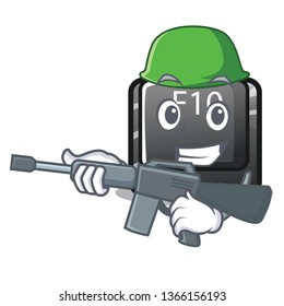 Army button f10 in the mascot shape