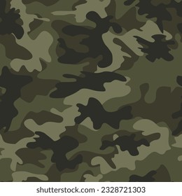 Army camo khaki background army seamless pattern, urban trendy design