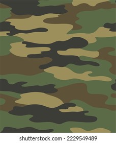 
Army camo pattern, vector trendy texture, green background.