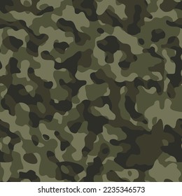 
Army camo seamless background, khaki color texture, military design. disguise