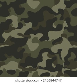 
Ejército camo textura sin fisuras, patrón caqui moderno, impresión moderna