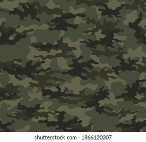 Army camo texture seamless trendy vector pattern street style.