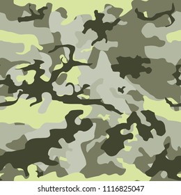 Army camo vector - seamless camouflage texture. Military fashion style.