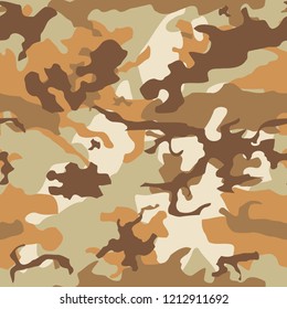 Army camo vector - seamless camouflage texture. Military fashion style.