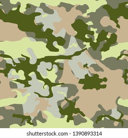 Army camo vector - seamless camouflage texture. Military fashion style.