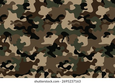 Army camouflage background modern dark military seamless pattern