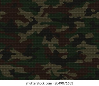 
Army camouflage background, vector abstraction for print. Military clothing pattern. EPS