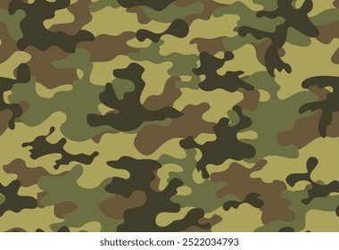 
army camouflage background, vector illustration, modern classic textile pattern