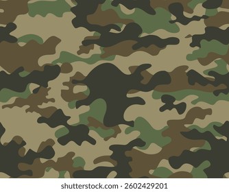 army camouflage background, vector seamless military pattern, modern texture