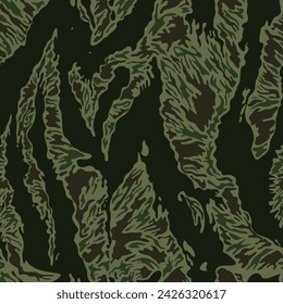 
ejército camuflaje verde oscuro ilustración vectorial fondo sin fisuras