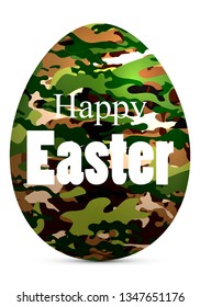 Army Camouflage Easter Egg