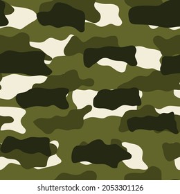 Army camouflage forest. Vector pattern for clothes. Military pattern.