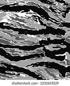 Ilustración del vector gris y negro de camuflaje del ejército