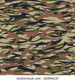 Army camouflage green colors