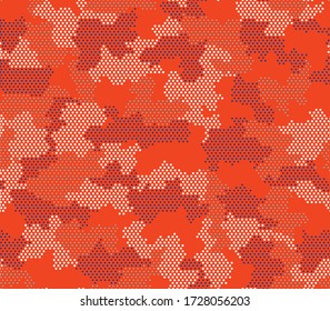 Army camouflage hexagon seamless pattern