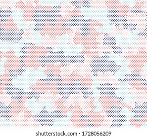 Army camouflage hexagon seamless pattern